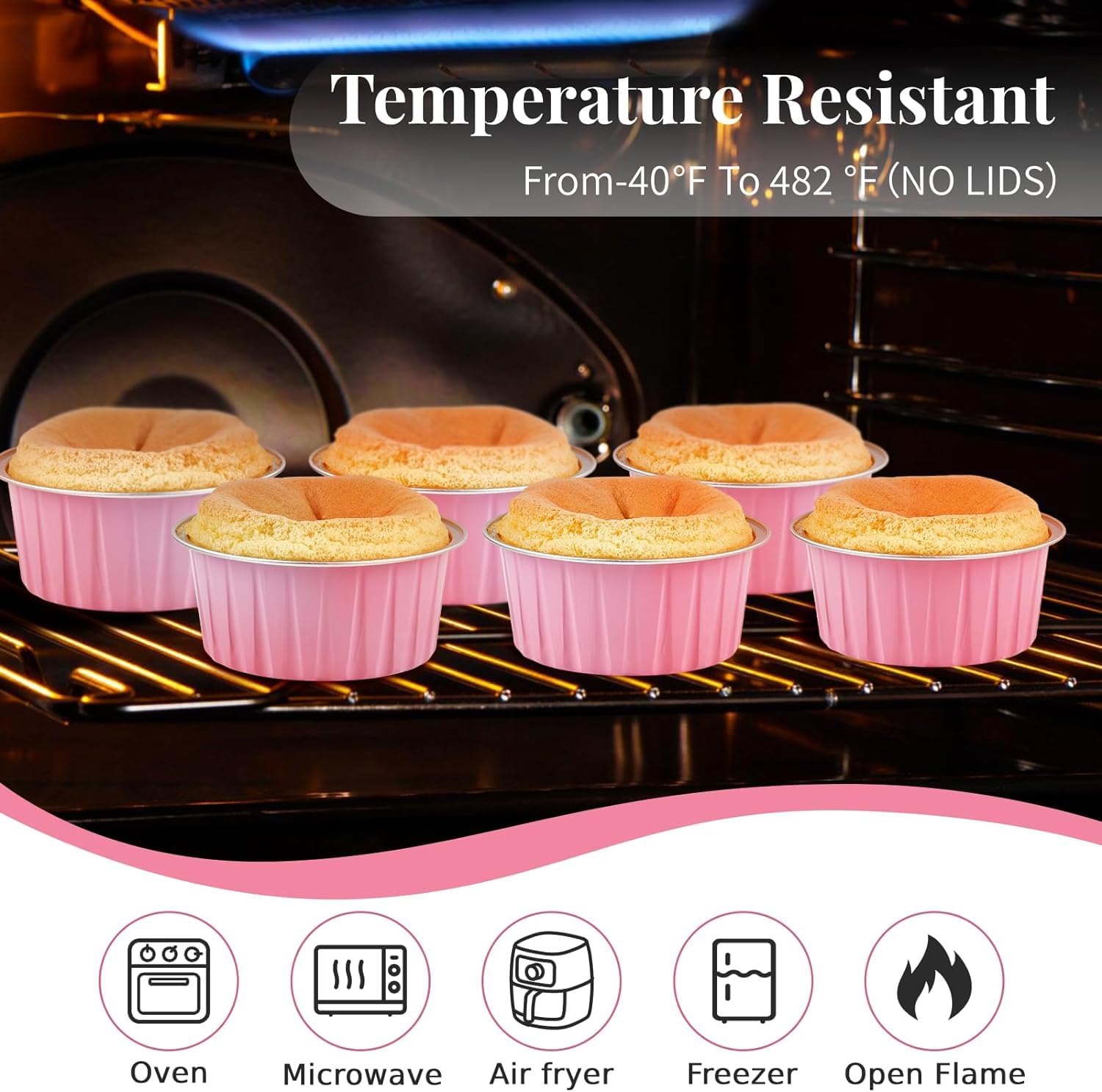 100 stuks cupcakevormpjes, taartmuffinvoeringen, vetvrije folie bakbekers papieren wikkels, metalen taartbekers huishoudelijke oven verjaardag bruiloft muffins gebakvormen (3 # blauw