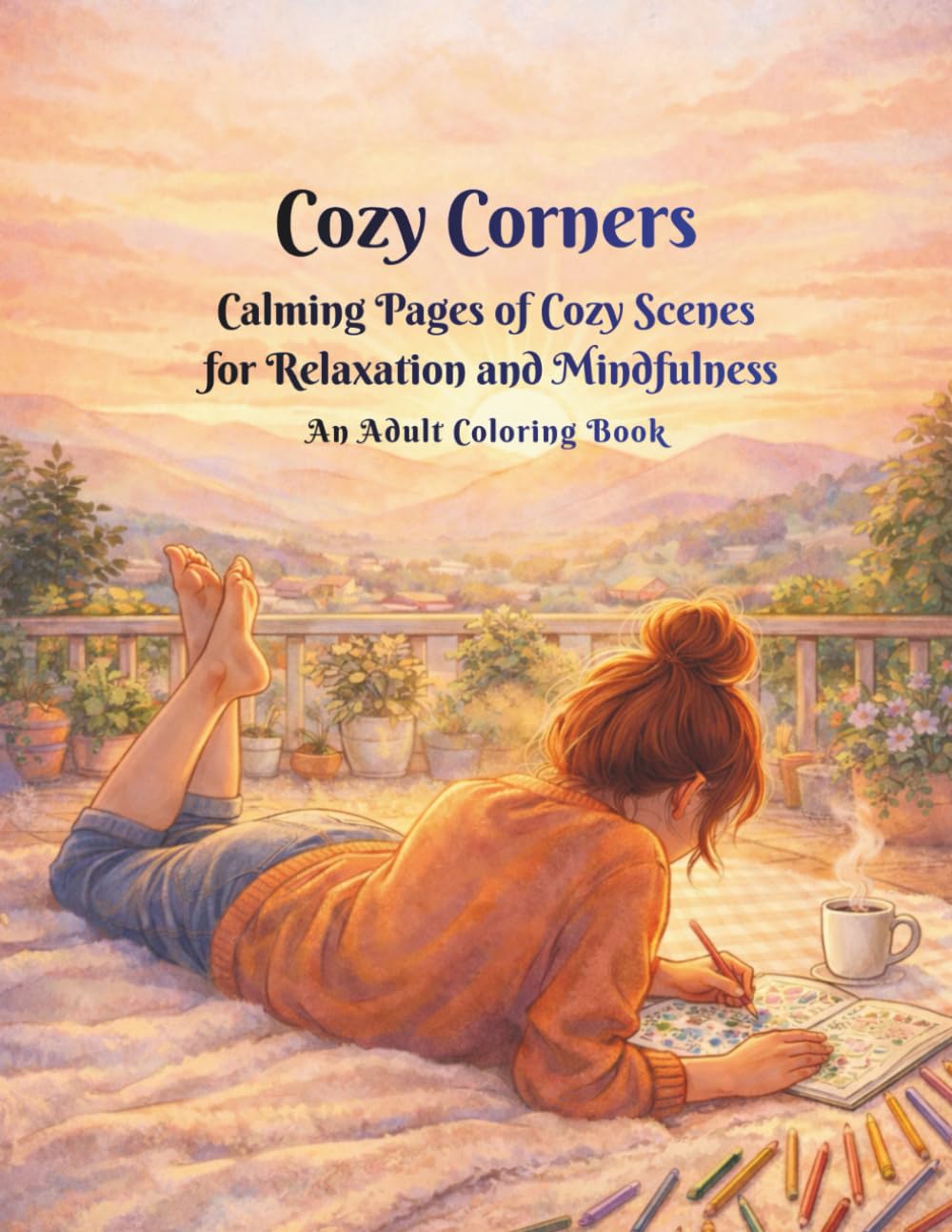 Cozy Corner: Calming Pages of Cozy Scenes for Relaxation and Mindfulness