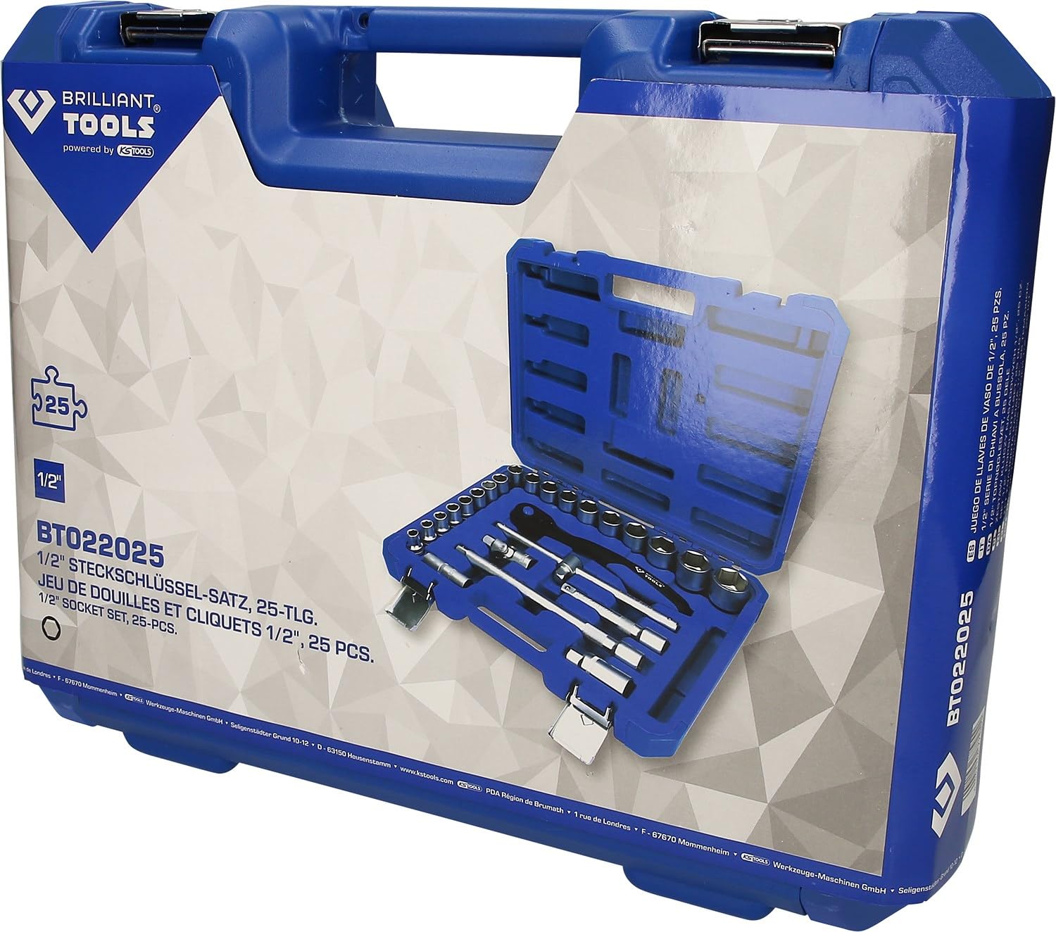 BRILLIANT TOOLS BT022025 Coffret de douilles [Powered by KS TOOLS]