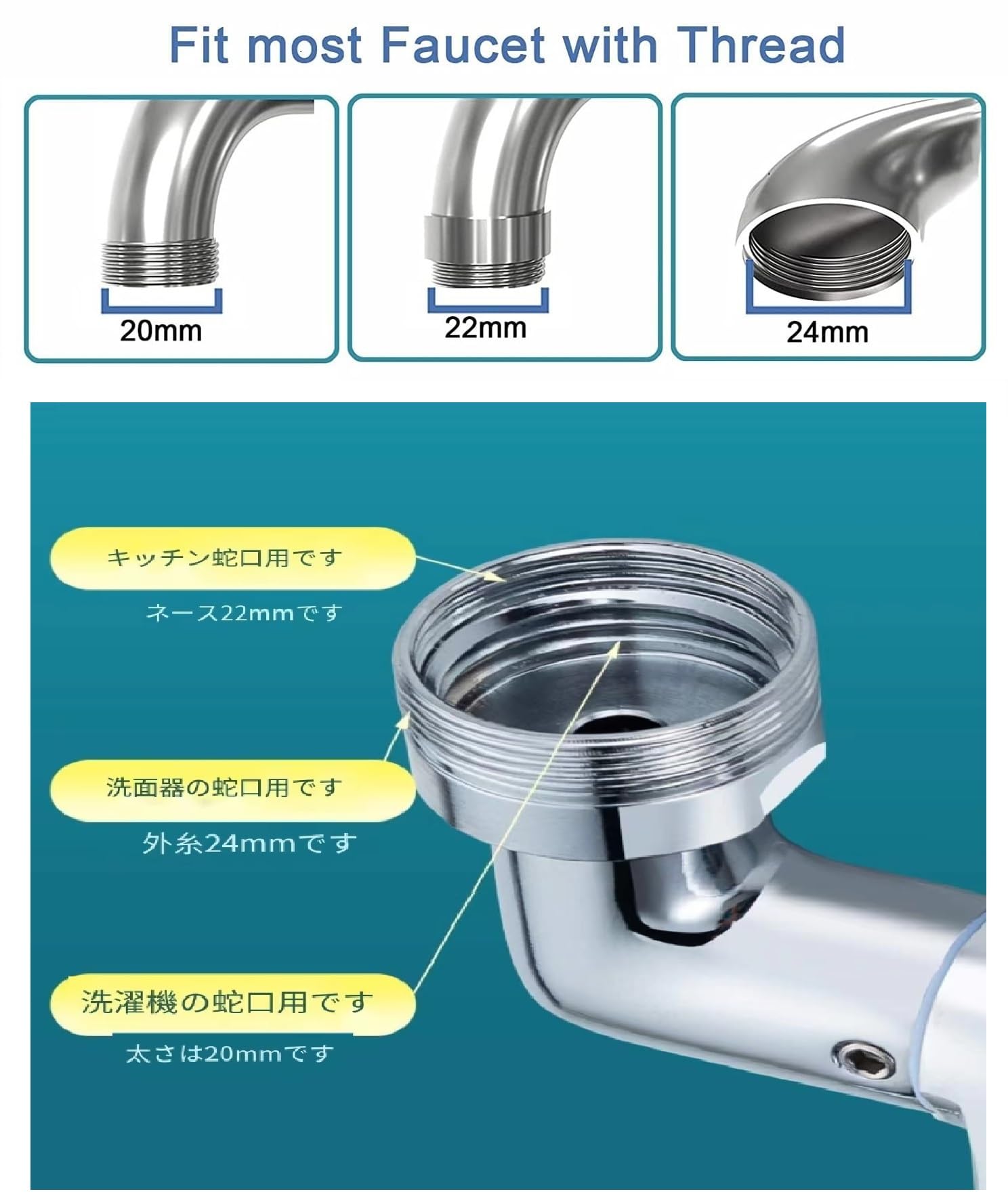 Amazon | RemeeHi 水道 蛇口 シャワー 蛇口 延長 首振り 泡沫器