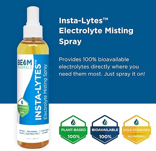 Miniatura 4 de BEAM MINERALS Insta-Lytes - Aerosol de electrolitos para aliviar calambres  Electrolitos líquidos naturales  Suplemento de micronutrientes para