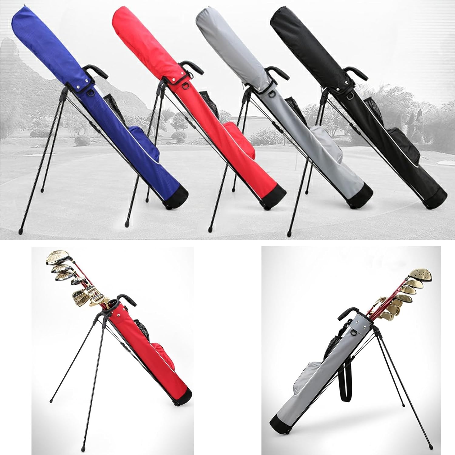 Lightweight Golf Stand Bag, Golf Cart Bag, with Carry Shoulder Strap It Can Hold 6 to 9 Clubs Small Golf Bag, for Driving Range