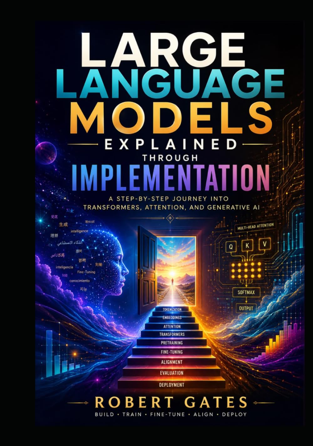 Large Language Models Explained Through Implementation: A Step-by-Step Journey into Transformers, Attention, and Generative AI