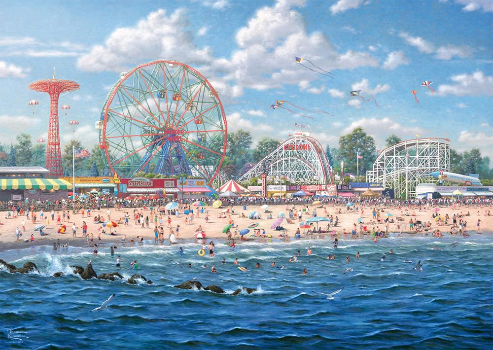Schmidt Spiele 57365 Thomas Kinkade, Coney Island, 1000 Teile Puzzle