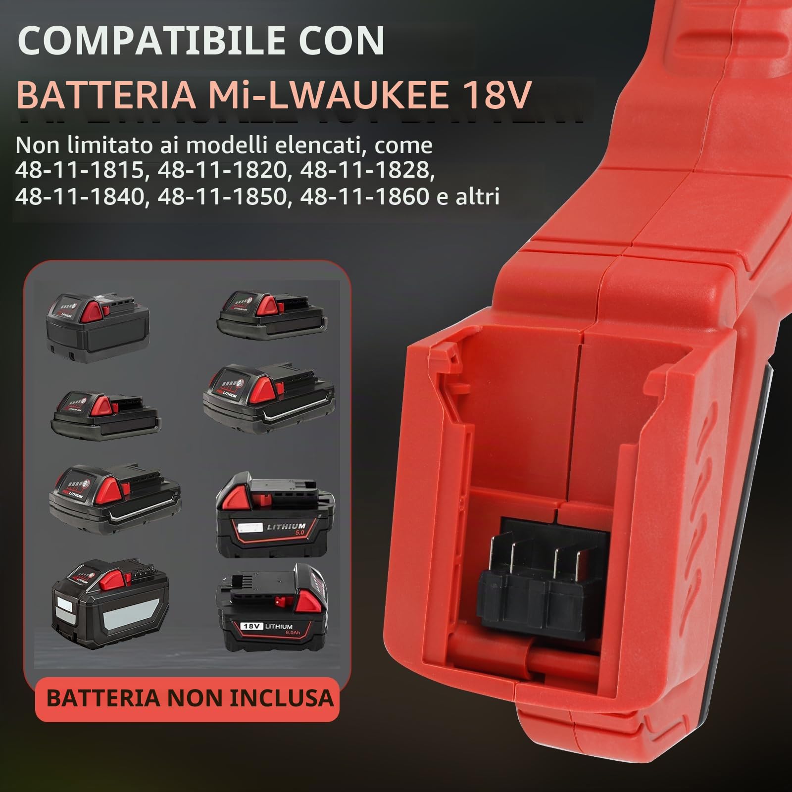 Rondella ad alta pressione a batteria Milwaukee 18 V 21000 giri/min, 1000 PSI, idropulitrice portatile a mano con ugello 6 in 1 e pentola in schiuma per recinzione, pavimento, pulizia del giardino