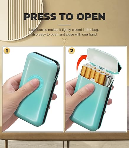 Miniatura 7 de x-lighter XL606 - Estuche para cigarrillos tamaño King de 100, con encendedor eléctrico recargable, a prueba de olores, regalo para mujeres y hombres