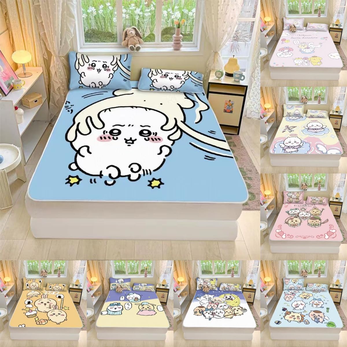 Amazon.co.jp: 夏用 ござ ちいかわ 涼しい ベッドパッド 夏敷きパッド