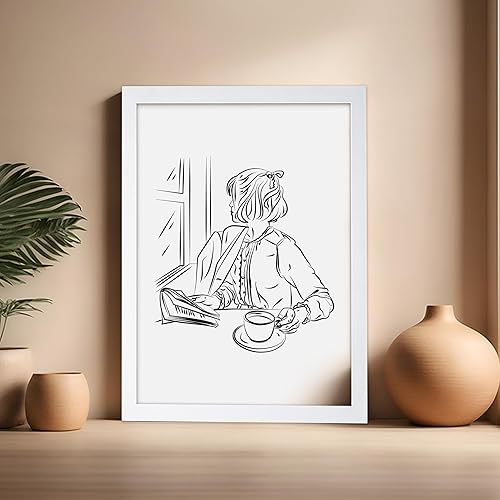 Miniatura 422 de Poster Master Póster de peonías – Estampado de flores retro – Ilustración floral – Ilustración en blanco y negro – Diseño de línea y abstracto –