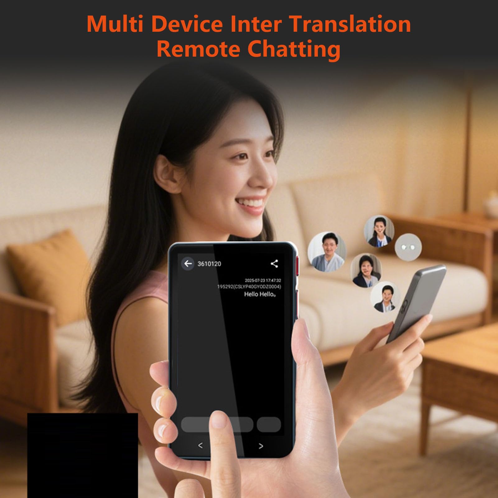 Fockety Traducteur Vocal instantané AI, 142 Langues Bidirectionnelles, pour