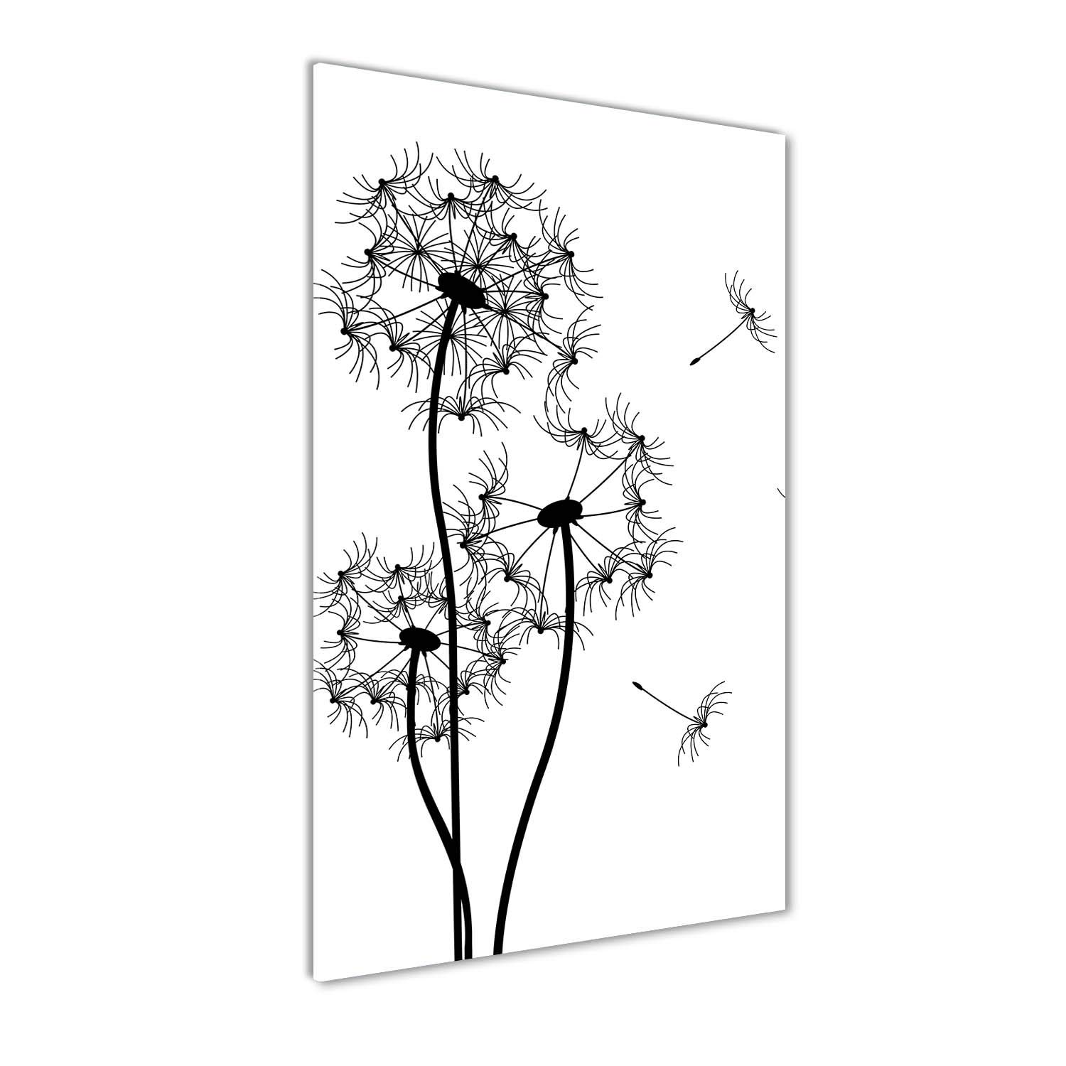 Impression sur Verre Acrylique 50x100 cm Tulup | Tableau Plexiglas Noir et Blanc