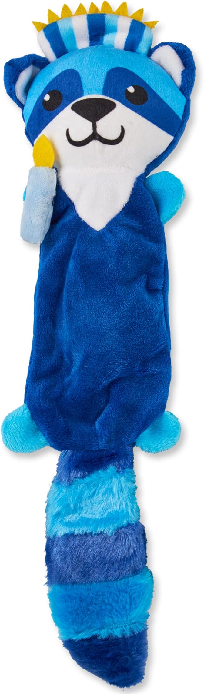 Aviv Judaica Hanukkah Themed Squeaky Plush Toys for Dogs Quality Fabrics Animal Toy Squeaks and Gets Pets Excited (Raccoon with Menorah)
