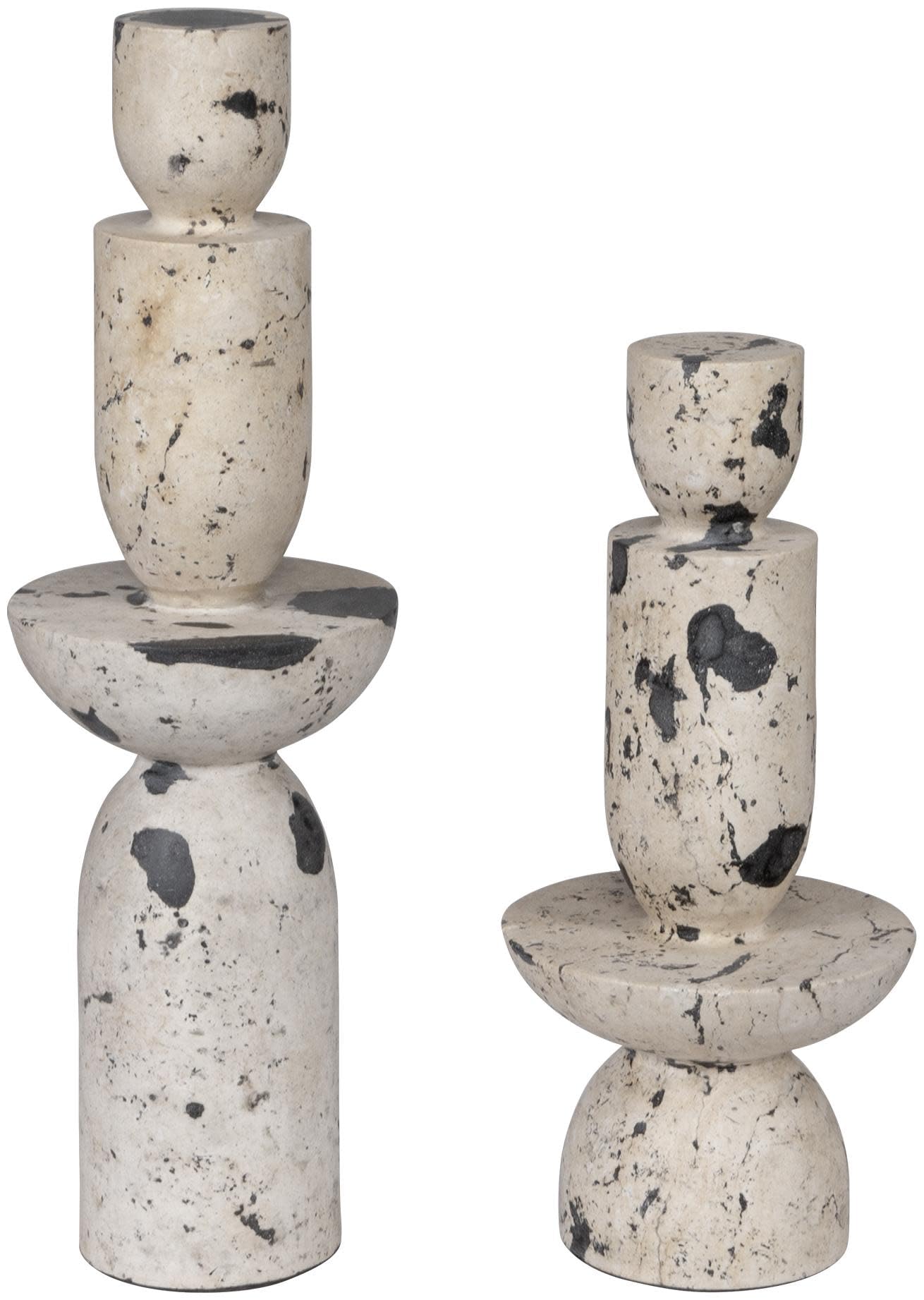 Uttermost 17124 Nouveau - Escultura de torre (juego de 2) - 55,8 cm de alto y 16,5 cm de ancho