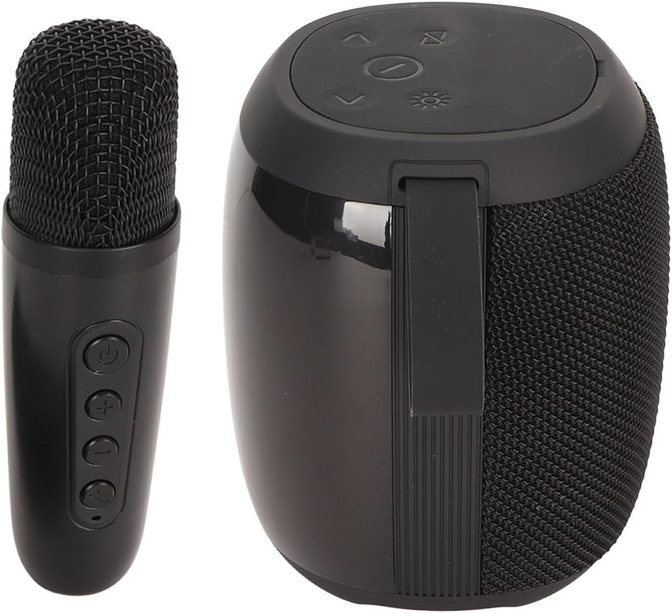 Karaoke Speakers, 5.0 Mini Karaoke Machine RGB Light 5 Sound StereoUsing Effects Subwoofer for The Interior Interior (Black)