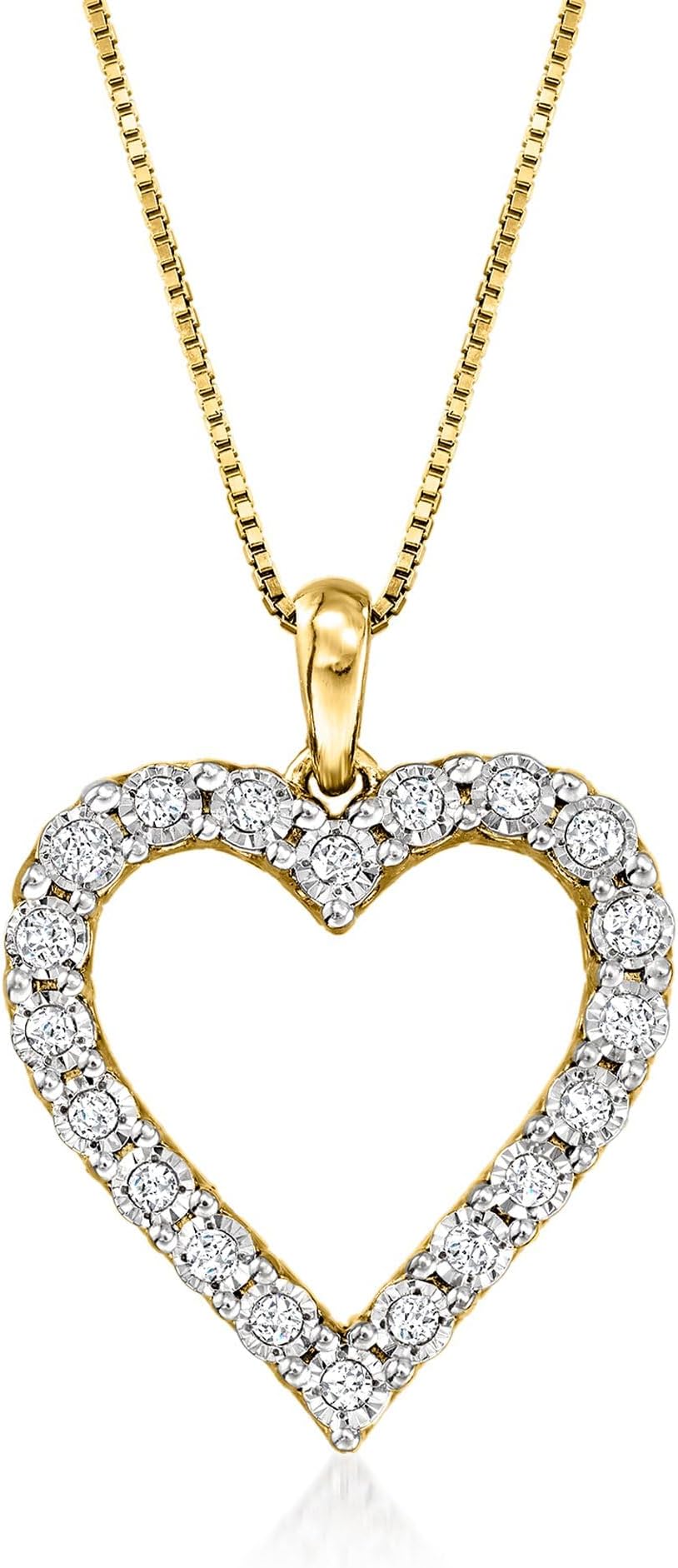 0.30 ct. t.w. Diamond Heart Pendant Necklace