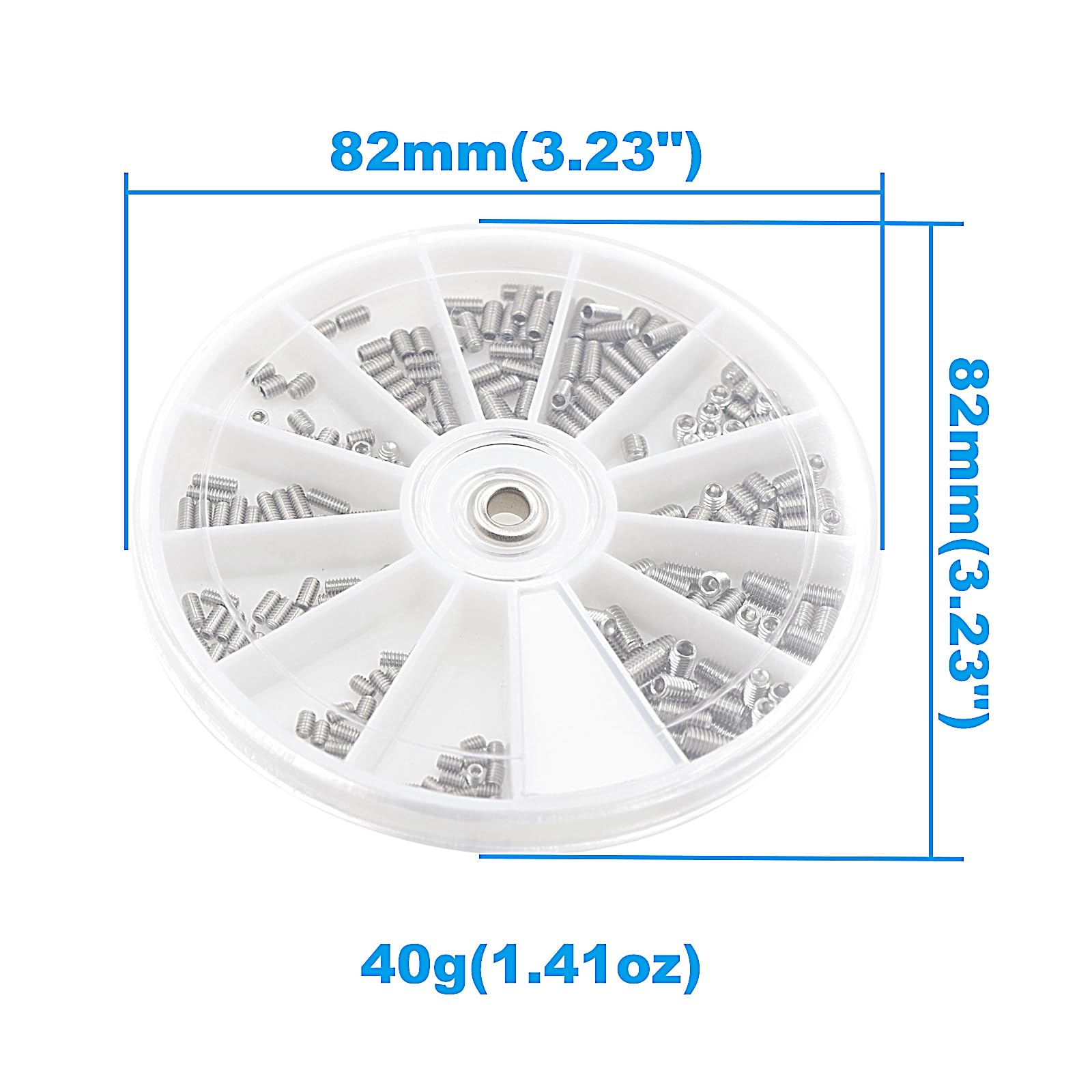 M2 M2.5 M3 - Tornillos de acero inoxidable con punta hexagonal