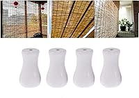 Vista 2 de esowemsn 8 perillas de madera para ventana, colgantes, colgantes pequeños, gotas, extremo para persianas o sombras, decoración del hogar, cortina