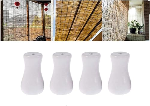 Miniatura 2 de esowemsn 8 perillas de madera para ventana, colgantes, colgantes pequeños, gotas, extremo para persianas o sombras, decoración del hogar, cortina