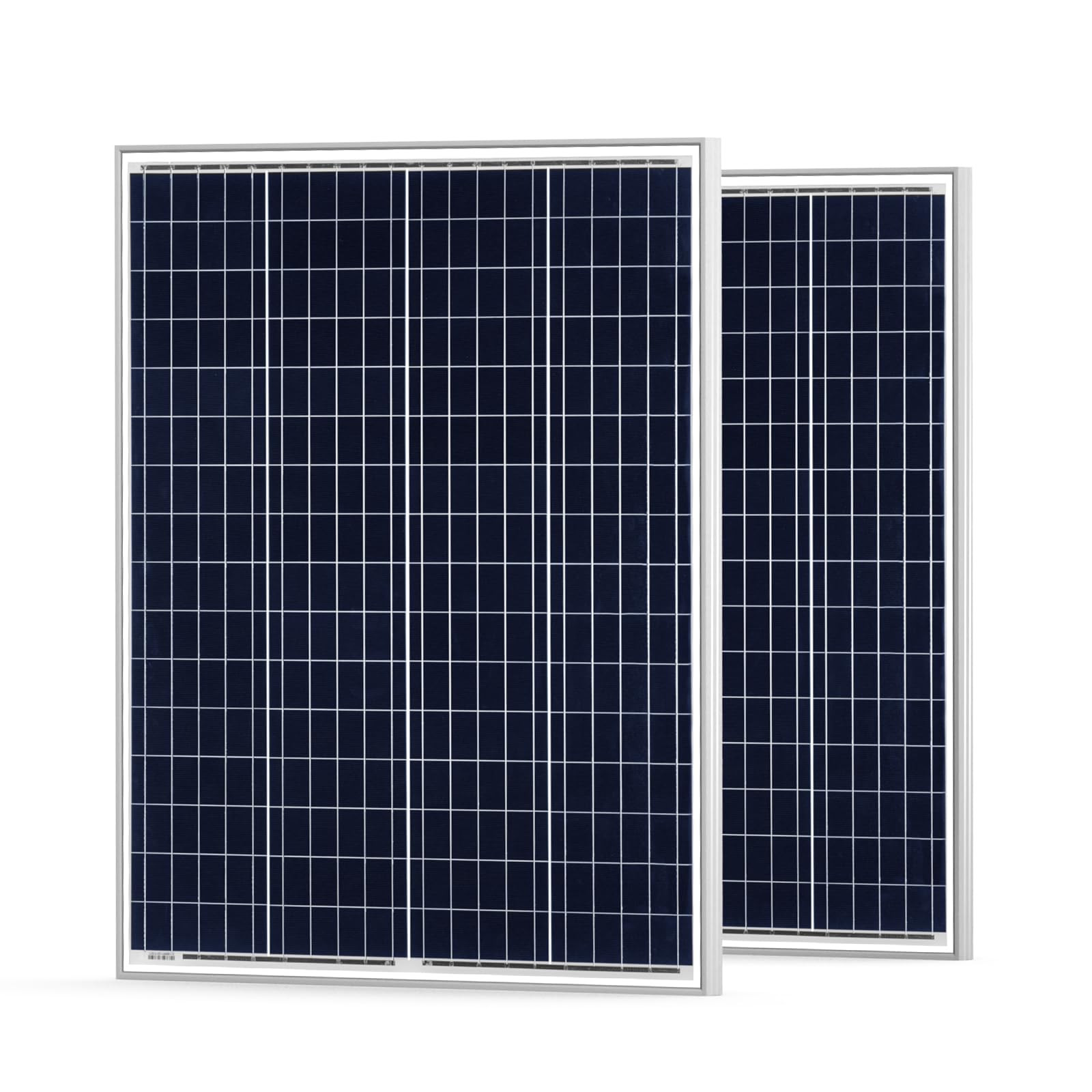 HQST 100 Watt 12 Volt Polycrystalline Solar Panel with Solar Connectors High Efficiency Module PV Power for Battery Charging Boat, Caravan, RV and Any Other Off Grid Applications