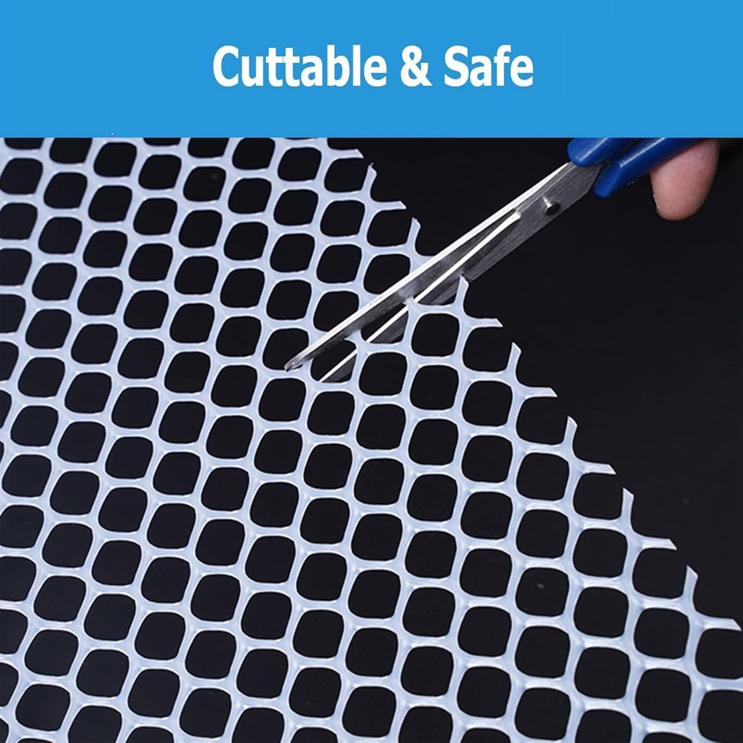 Plastic Wire Fence Mesh, White Poultry Fencin, Garden Netting Trellis Roll for Birds Squirrels & Raised Beds, Outdoor Construction Fencing (Size : 0.8x15m(2.6x49.2ft))