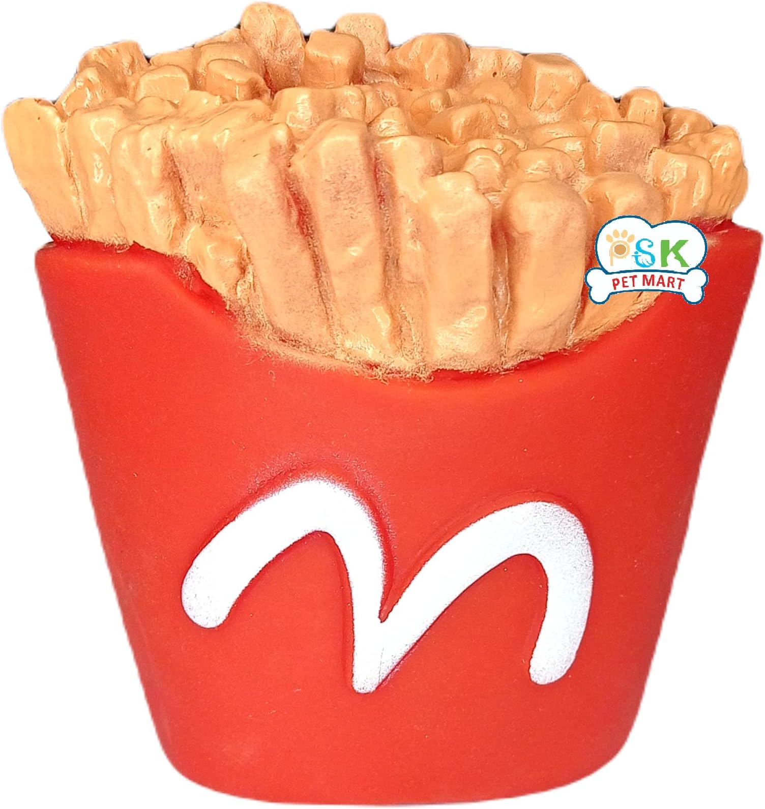 Squeaky Vinyl Chew Latex McD French Fries Dog Toy (Pack of 1)