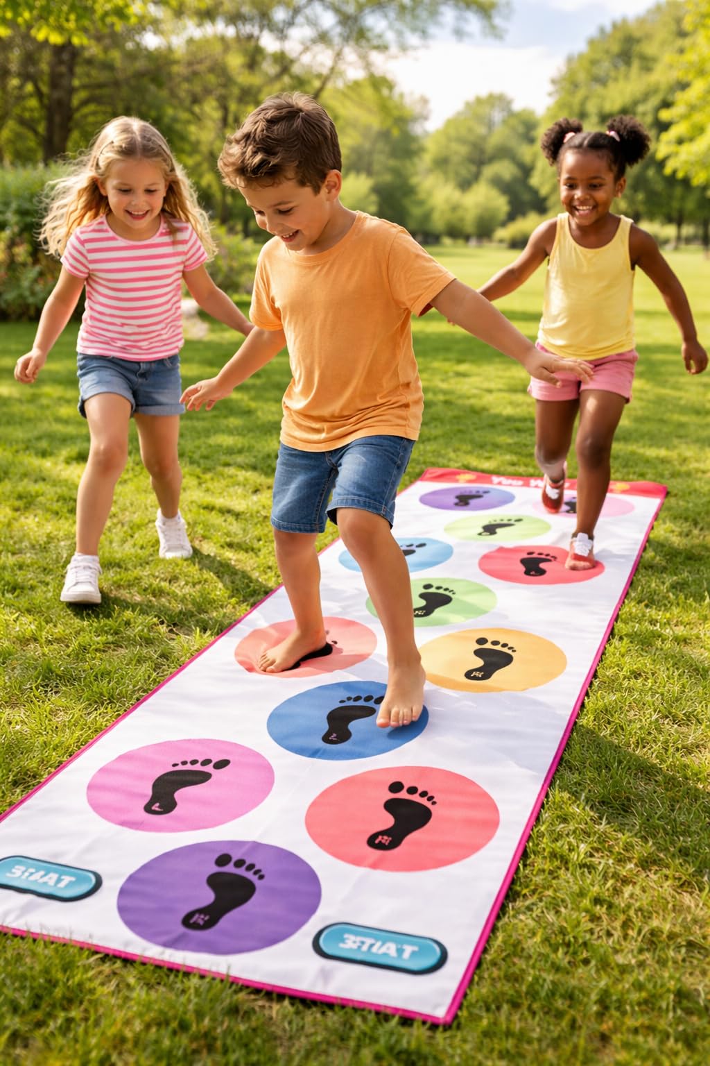 Cartvilla Jumbo Play Floor Games 2.5 feet x 8 feet- PVC Flex Material Game for Kids n Adults Family Game, Kith Kith, Stapu, Langdi (M-3) 1