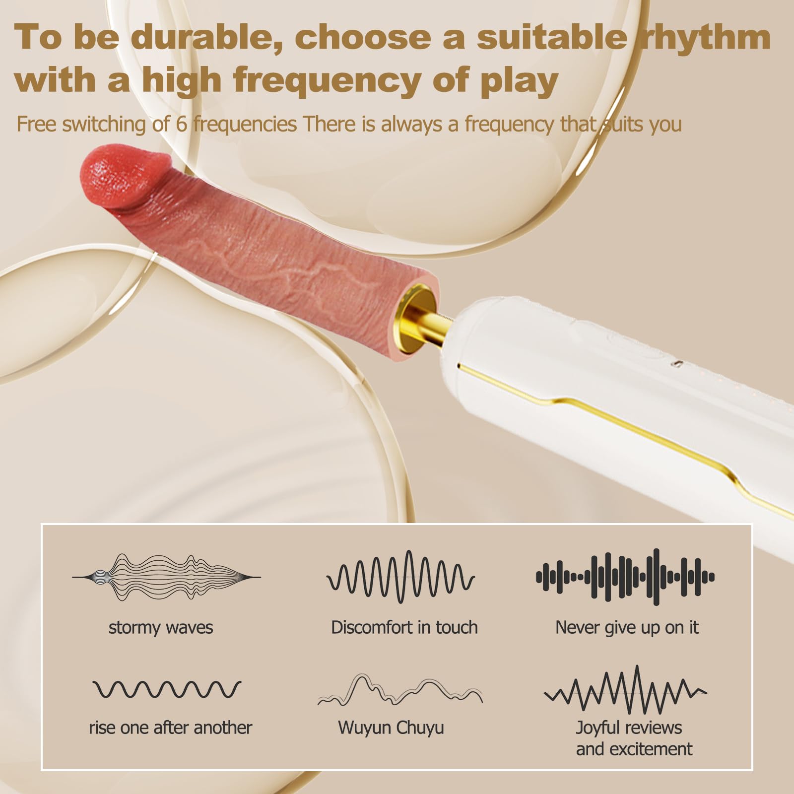 Macchina di piacere con dildo realistico – Vibratore penetrante automatico, 6 modalità di vibrazione e avanti e indietro, dildo a ventosa grande formato per stimolazione G-Spot/Clitoridea/Anale