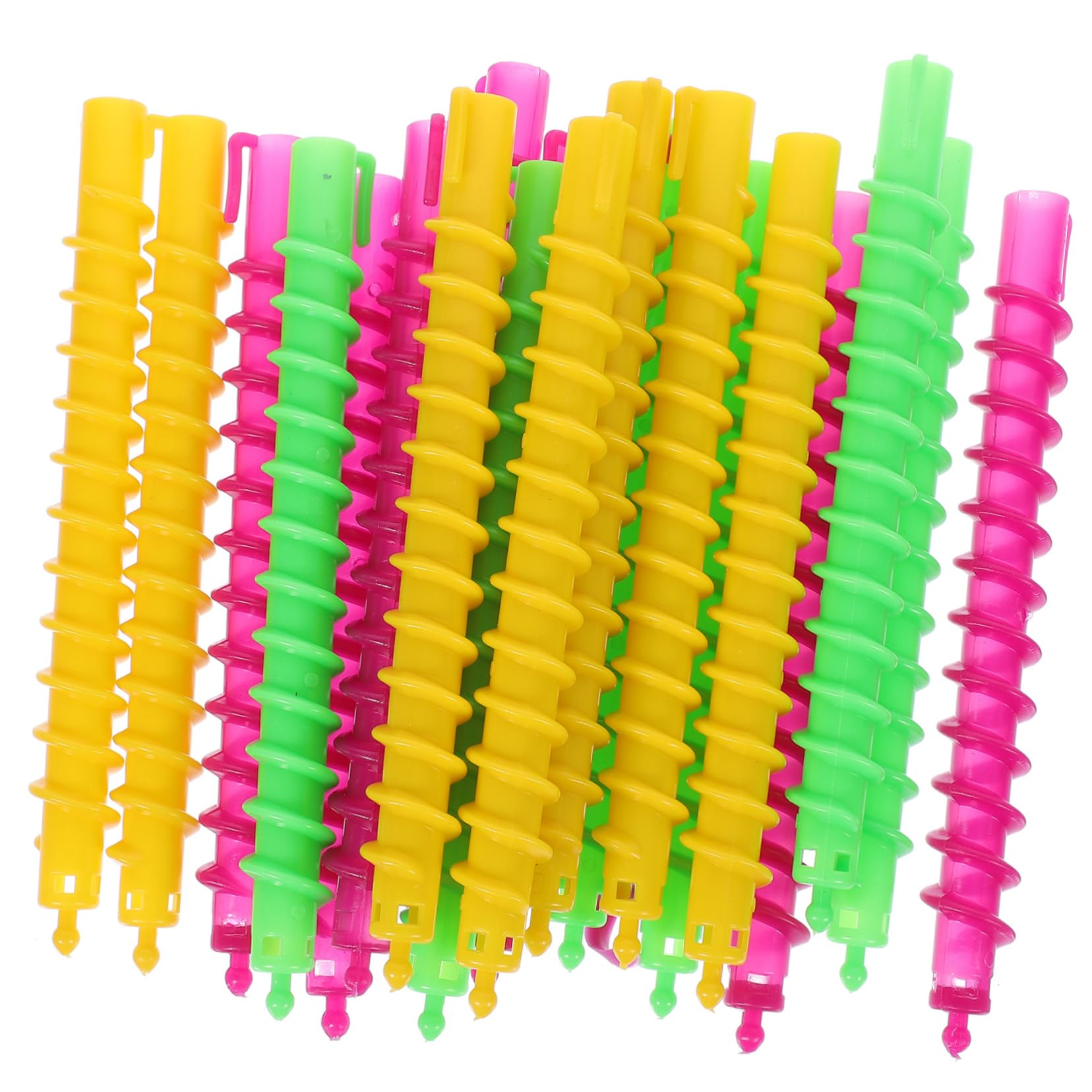 Lot de 100 bigoudis permanents en spirale pour cheveux longs, grands bigoudis avec maintien sûr pour vagues froides, outils de cheveux pour femme, couleur aléatoire