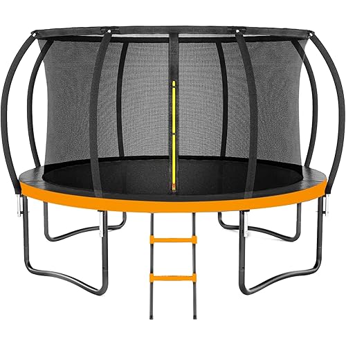 12FT 14FT Trampoline, Outdoor Trampolines for Kids and Adults,