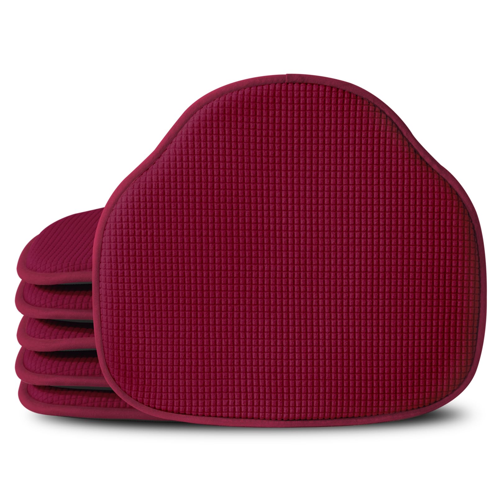 Shinnwa Windsor Chair Cushions 6 Pack Burgundy