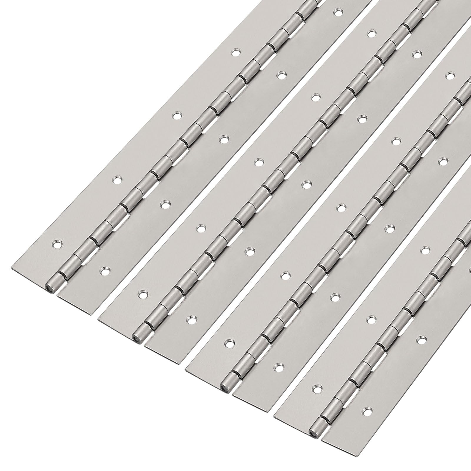 Charnières de piano continues uxcell en acier inoxydable pour porte armoire et meuble DIY