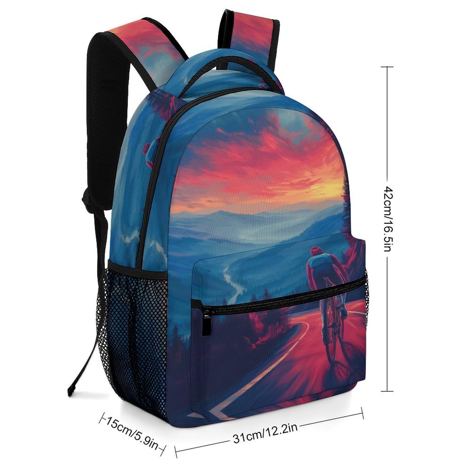 Bicicleta de montaña Mochila Infantil Transporte Morral Con Bolsillos Laterales Escolar Infantil De Gran Capacidad Para Niños One Size
