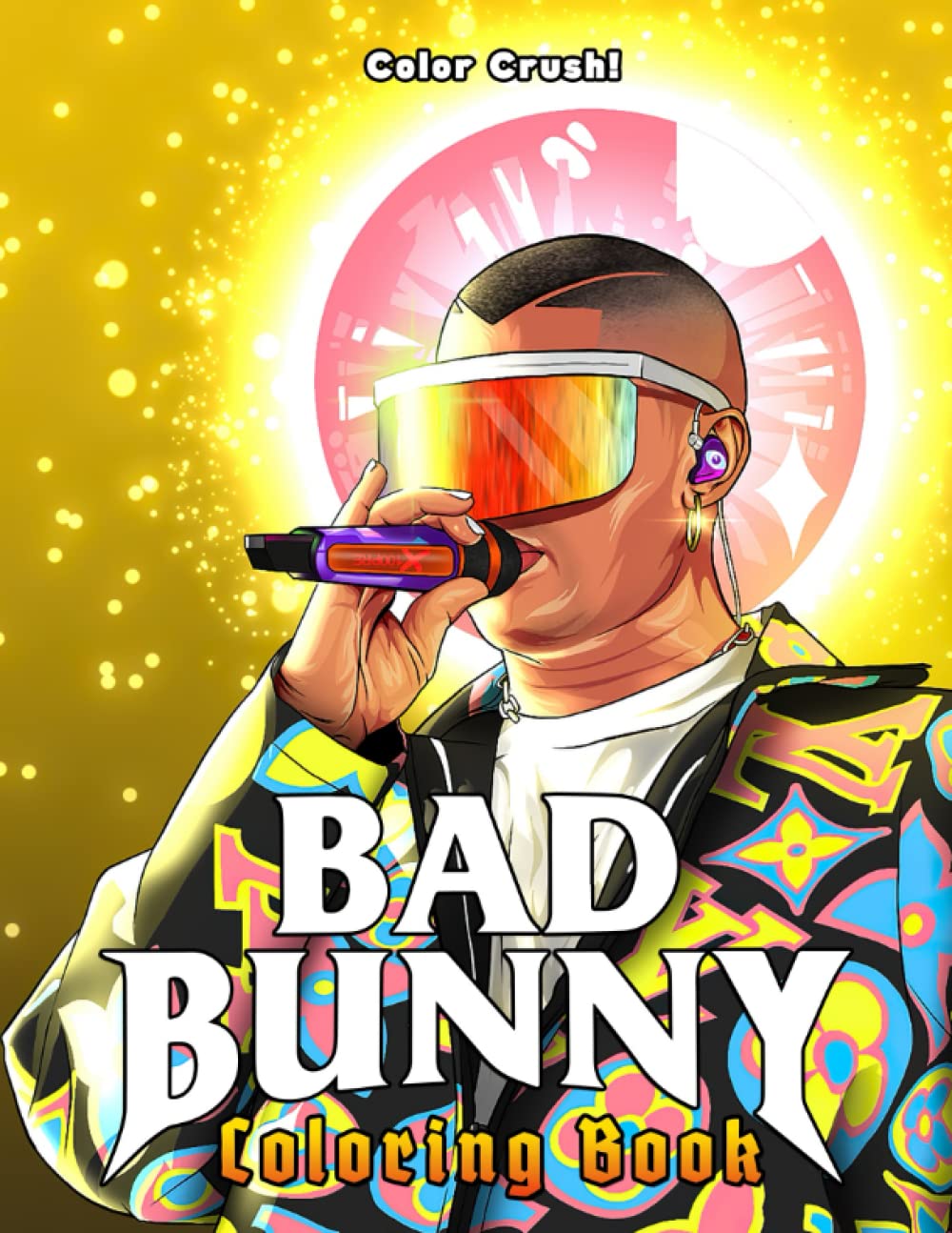 Bad Bunny Coloring Book: Bad Bunny Color Wonder Creativity Adult Coloring Books For Men And Women Paperback – 20 November 2021