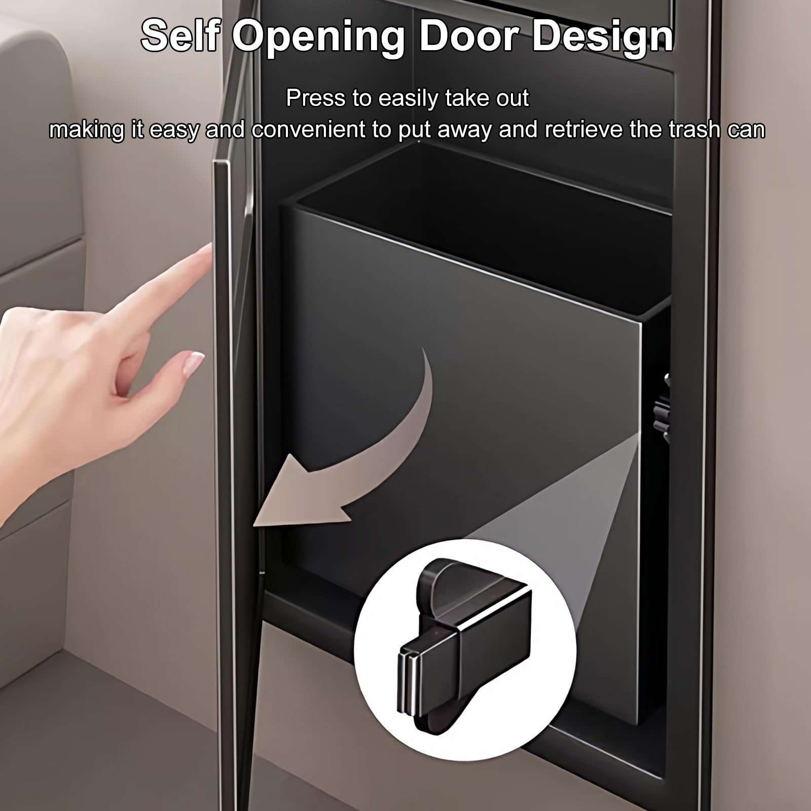 Dispensador Papel Secamanos Empotrado, Dispensador de Toallas de Papel Comercial con Cubo de Basura de Gran Capacidad, Acero Inoxidable 304 para Comercial, Baño(White,630x200x135mm)