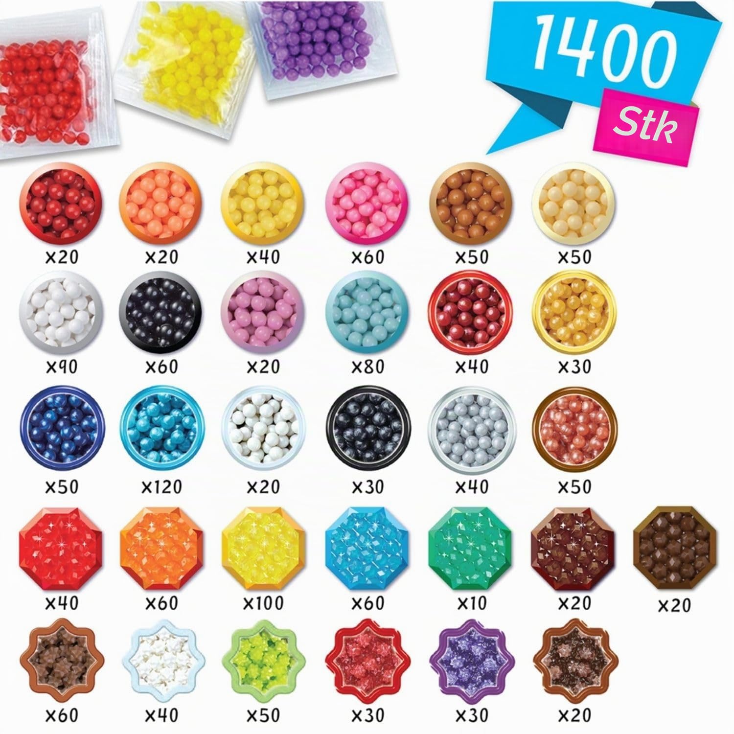 Kreationsbox - AQUABEADS 35025 - Meine Schlüsselanhänger und Anhänger
