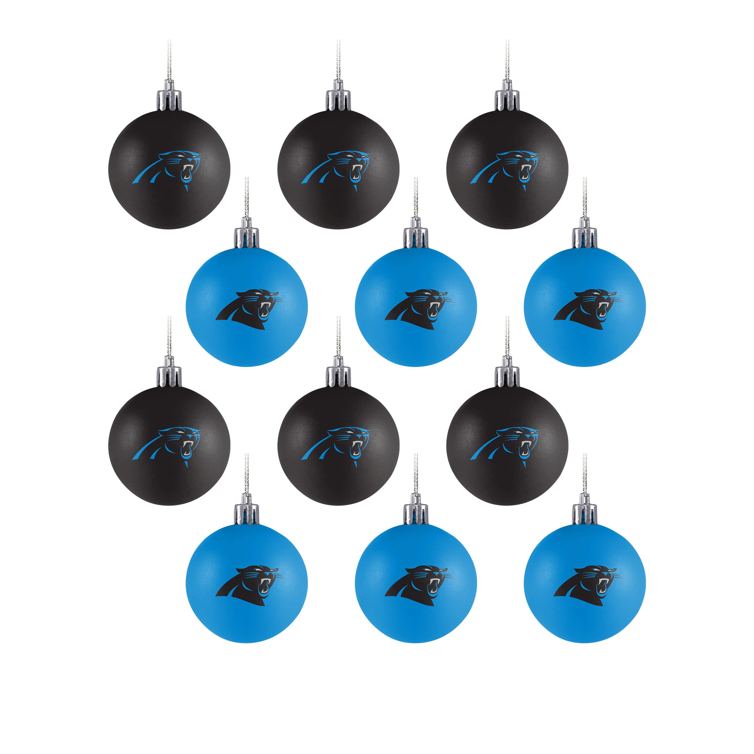FOCO NFL Team Logo 12-Pack Ball Hanging Tree Holiday Ornament Set