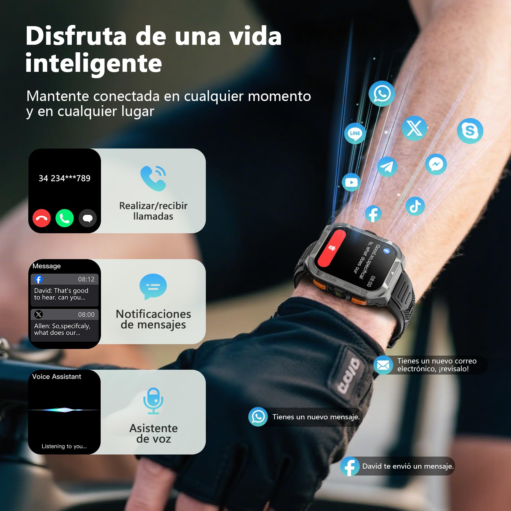 Blackview Reloj Inteligente Hombre