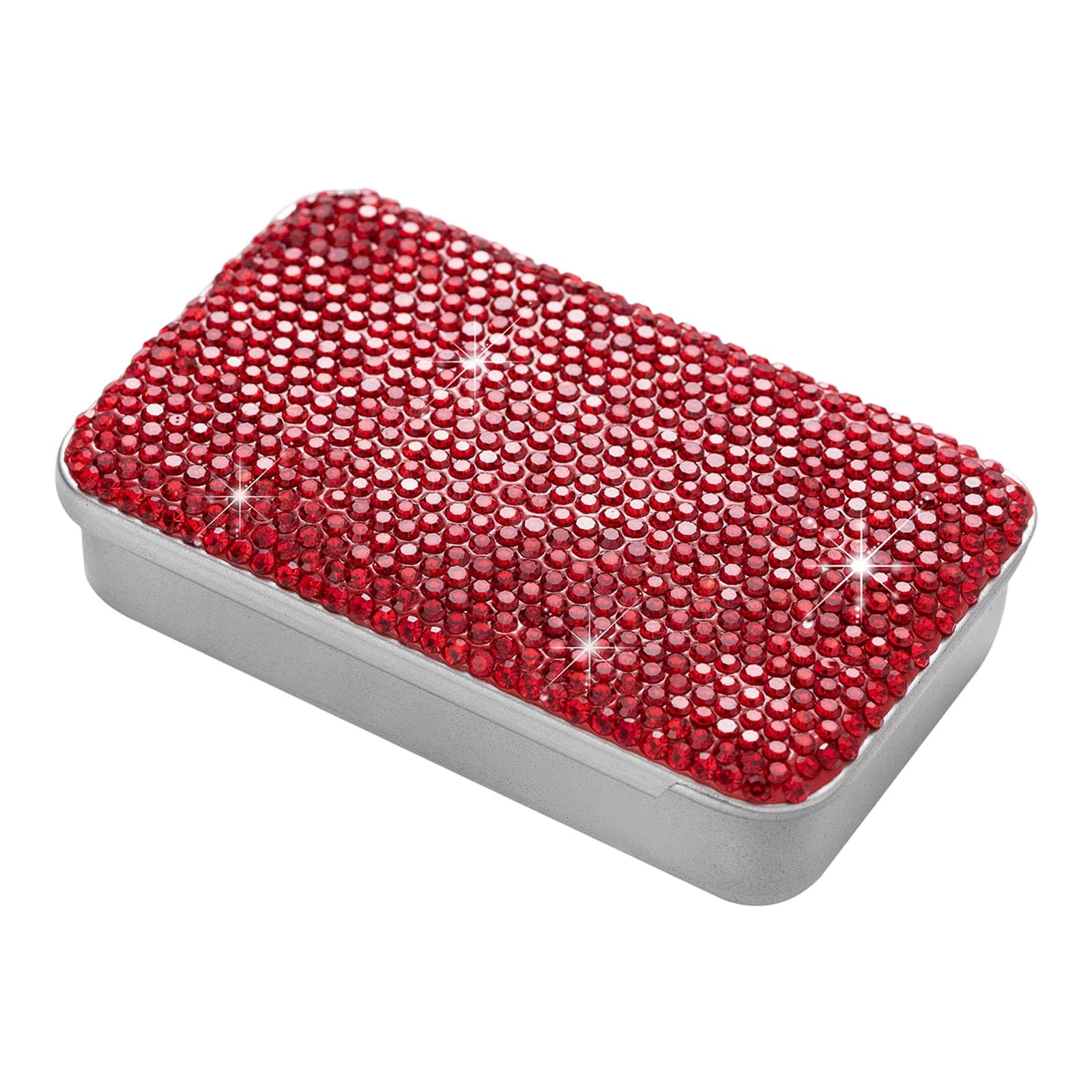 Xjdzineq Slide Top Storage Storage Box Featuring Rhinestones Sturdy Iron Construction Ideal for Business Gifts Business Gift Butt Case