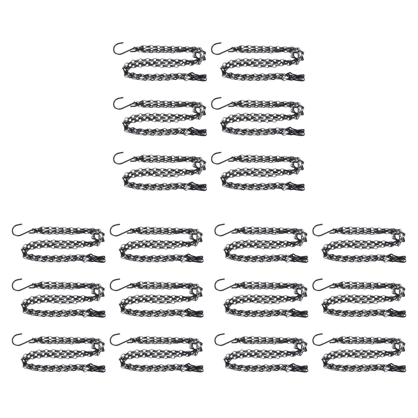 Chaîne pour panier de fleurs suspendu 18 pièces 50cm heavy duty