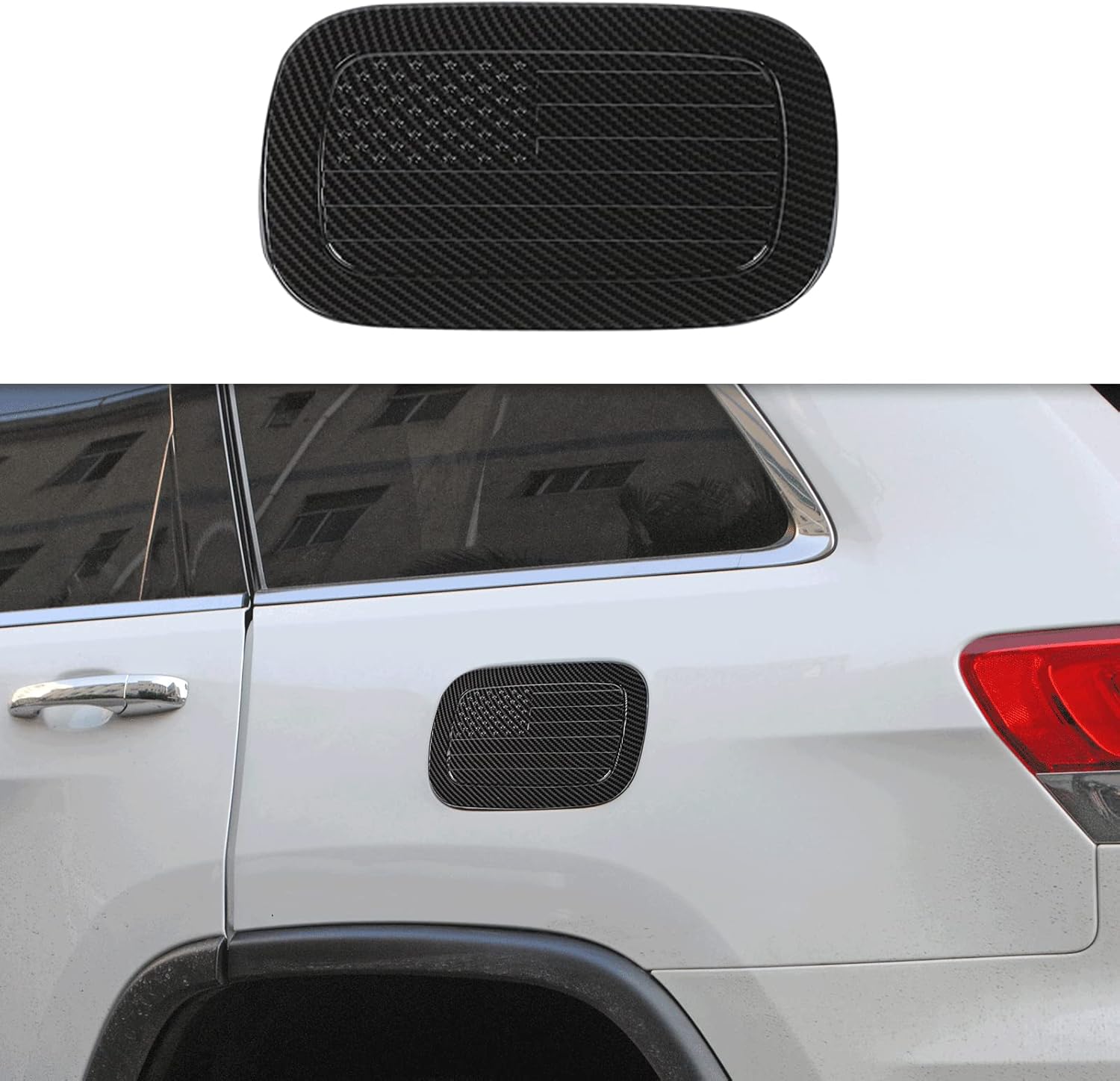 CheroCar Gas Cap Cover Fuel Filler Door Gas Tank Cap Cover