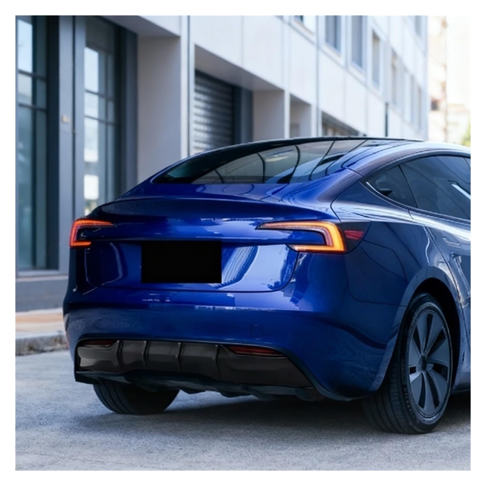 Splitter Pare-Chocs Arrière pour Tesla pour modèle 3 Highland 2024 2025 séparateur de becquet Pare-Chocs arrière pour la Protection