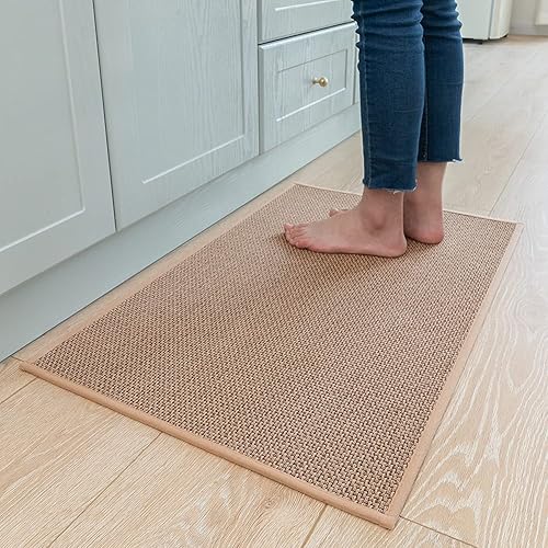 Alfombra de pasillo de cocina antideslizante lavable de 16 x 8 pies para pasillo cocina parte delantera del fregadero tapetes de cocina para suelo