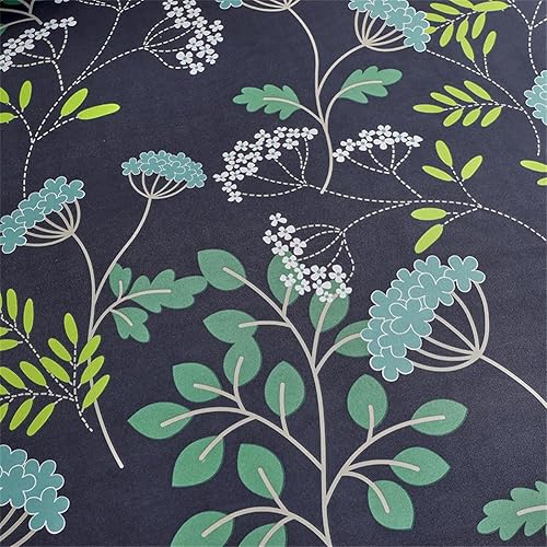 Miniatura 8 de Koudi Juego de funda de edredón floral, tamaño Queen, color rosa, multicolor, flores, hojas, reversible, juego de ropa de cama con estampado