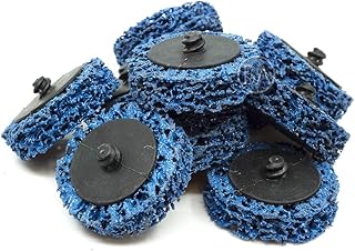 Benchmark Abrasives 2" Quick Change Non Woven Nylon Easy Strip Discs for Sanding Polishing Paint Removal with Male R-Type Backing Use with Die Grinder - (10 Pack)