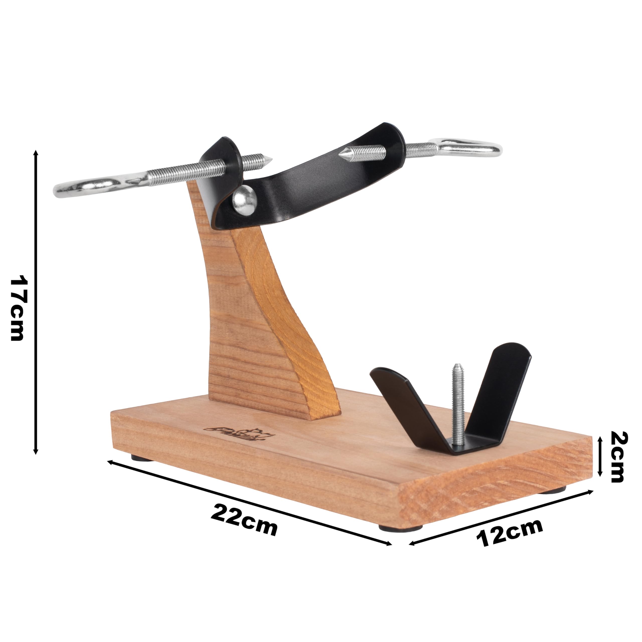 Support à jambon pour centres de jambon - Planche à découper en bois naturel pour jambon serrano et ibérique durci désossé, base antidérapante stable, support à jambon avec ajustement sûr