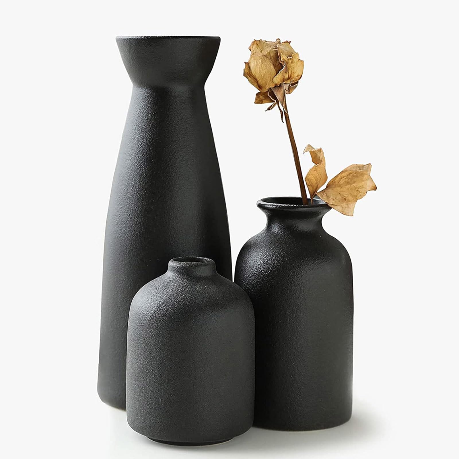 Keramik-Vasen-Set, Heimdekoration, Wohnzimmer, Blumenarrangement, 3 Stück