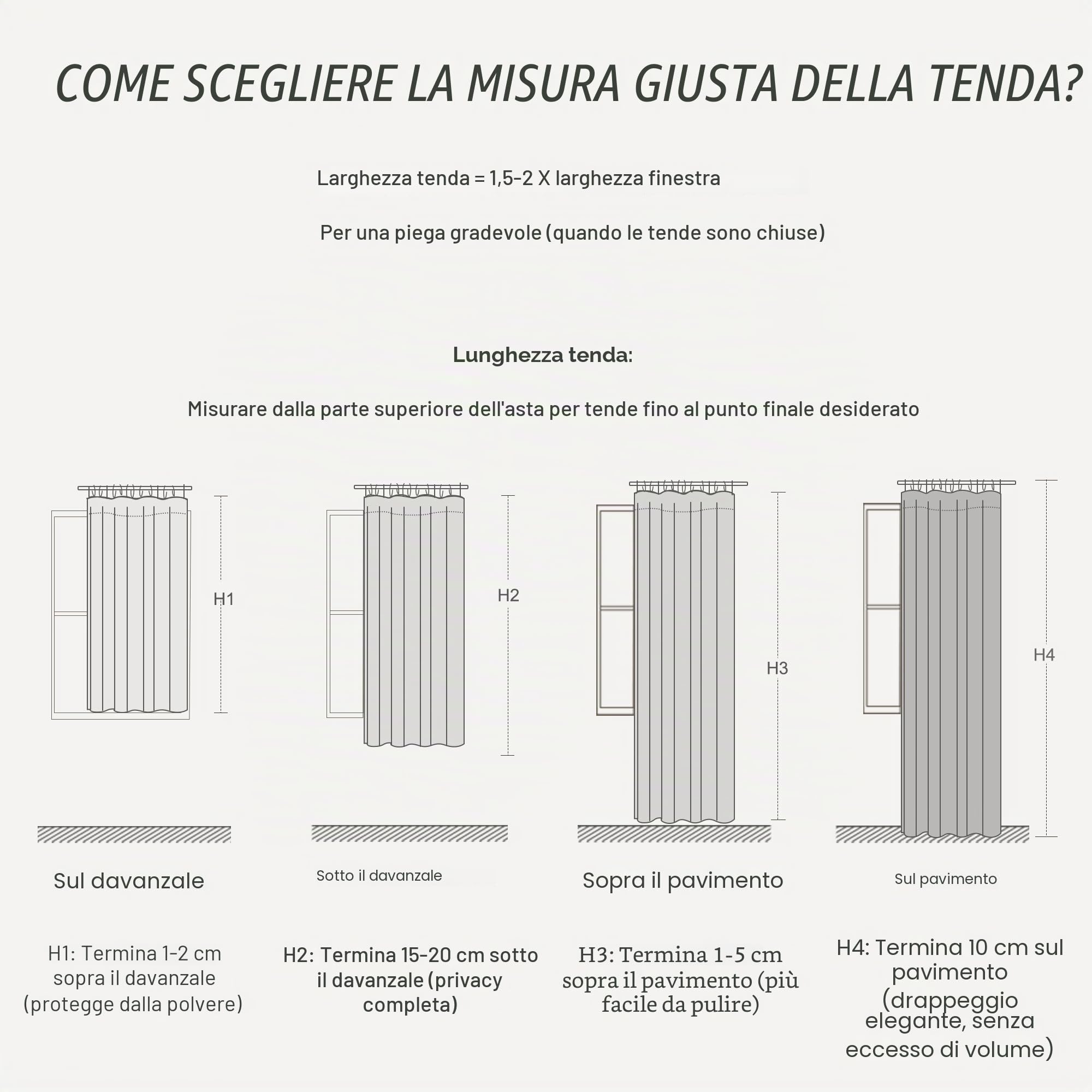 PONY DANCE Tenda Soggiorno Lino 220g/m² Semitrasparenti Filtro Luce 1 Pezzo L 300 x A 260 CM Tende Camera da Letto con Fettuccia per Interni Linen Curtain per Salotto Eleganti, Bianco Lino Naturale