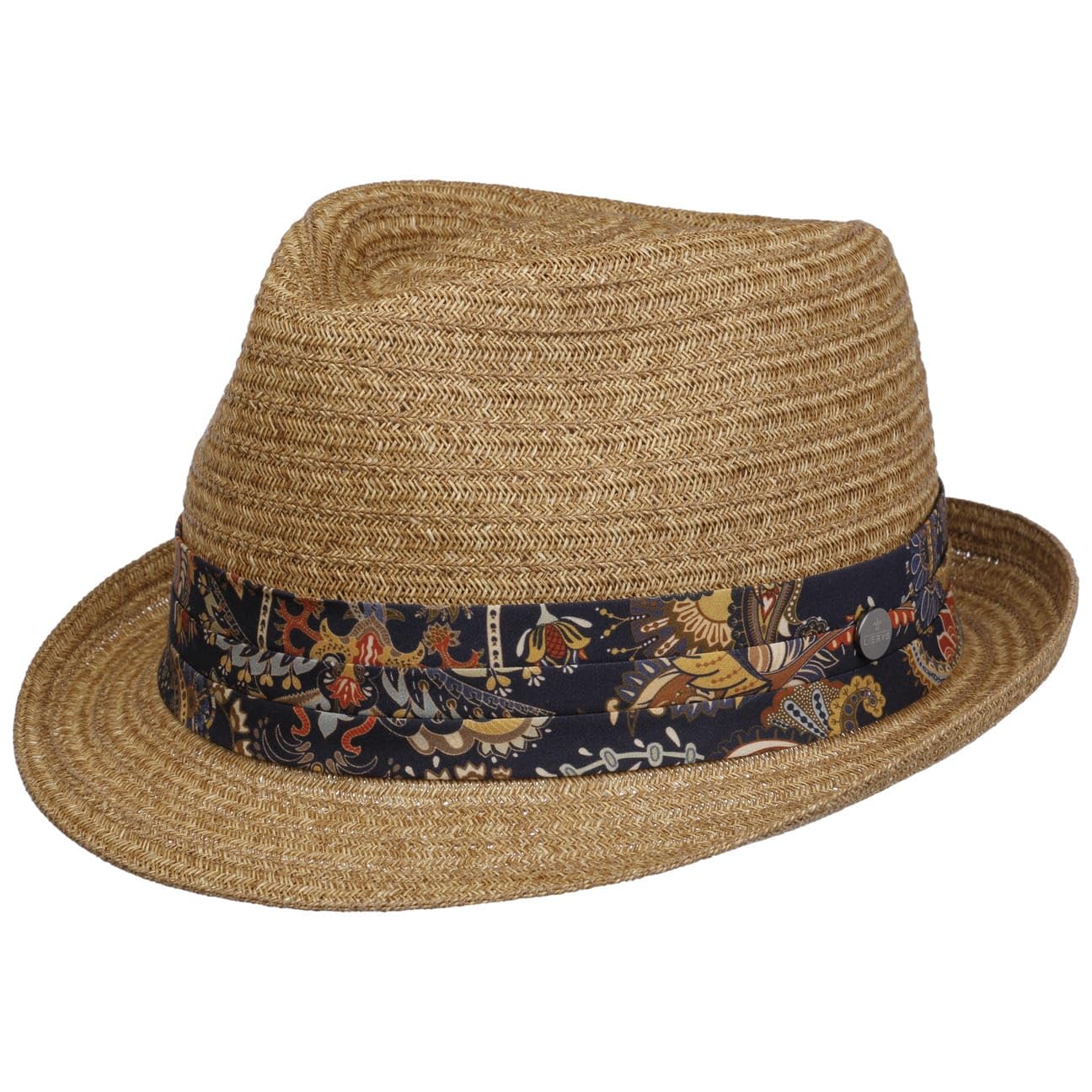 LIERYS Trilby Toyo Hut Klassische Form Viskose-Toyo-Stroh Damen Herren Frühling Sommer