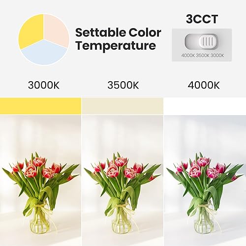 Miniatura 5 de Iluminación LED indirecta para debajo del gabinete de 36 pulgadas, cableada, 1920 lúmenes, 3 ajustes de color, 3000 K3500 K4000 K, luces de cocina