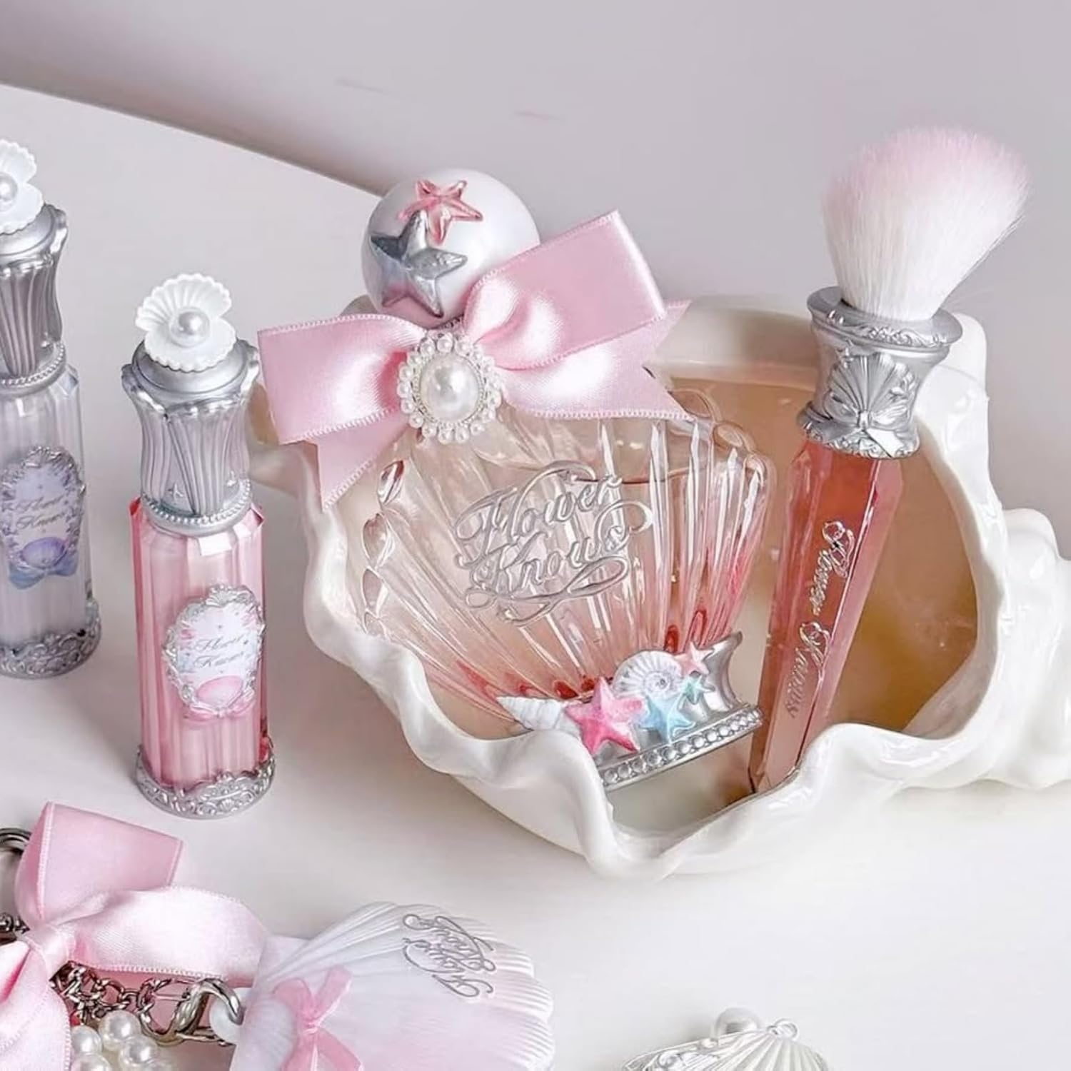 Flower Knows Shell's Jewel Perfume,Eau de Parfum Long-Lasting Fragrance for Women,Aquatic Fruity Floral Scent With Notes of Apple,Sandalwood,Galbanum,Clean & Vegan Essential,1.67 fl.oz(Crystal Apple) - Image 5