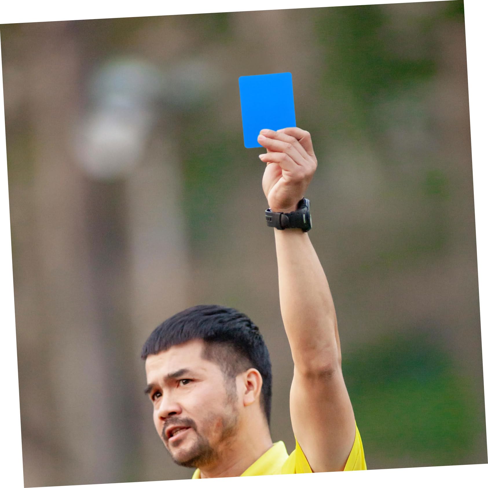 SUPVOX Juego De 6 Tarjetas De Árbitro Profesional De Fútbol En PVC con Colores Rojo Amarillo Y Azul para Penalizaciones Oficiales Y Competición Deportiva